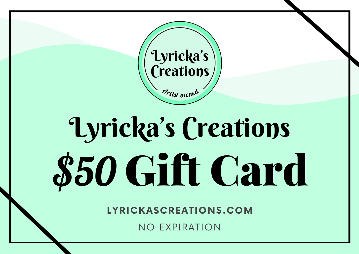 Lyricka's Creations Gift Cards