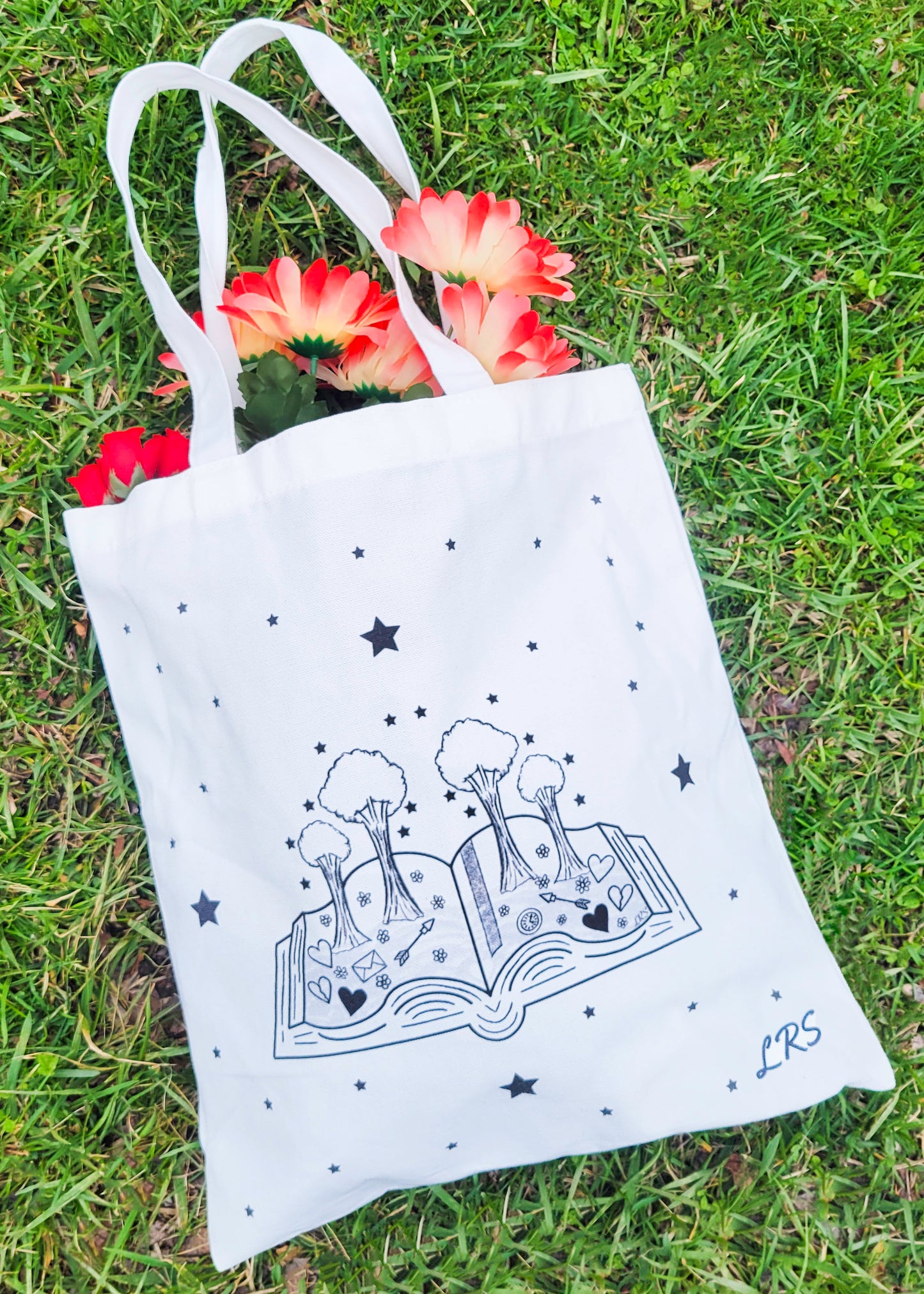 Open Book Tote Bag