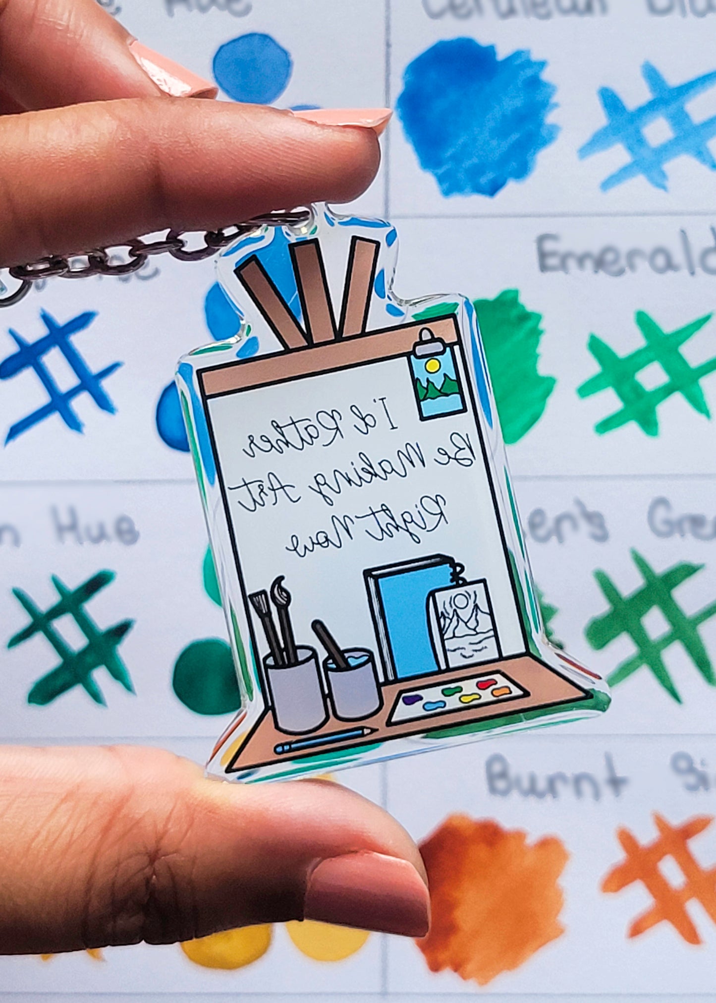 Rather Art Keychain and Sticker Set