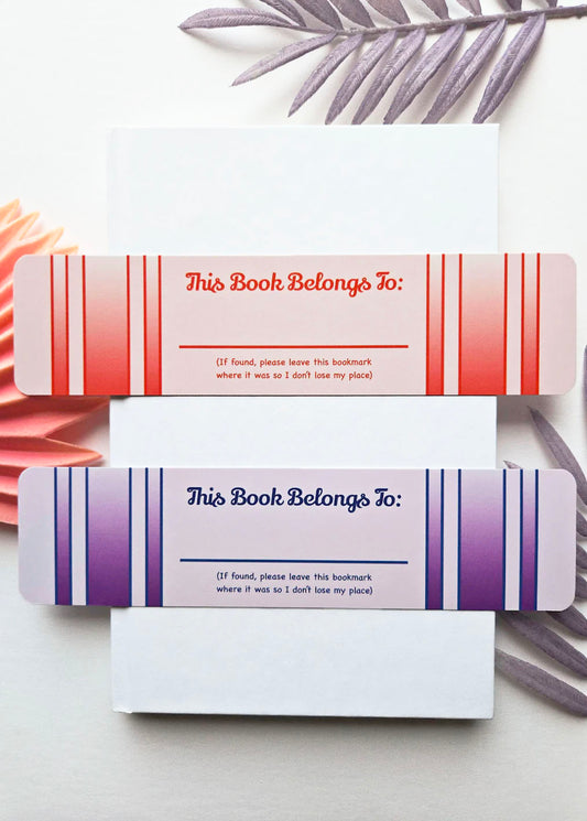 This Book Belongs To Bookmarks (2 Pack Set)