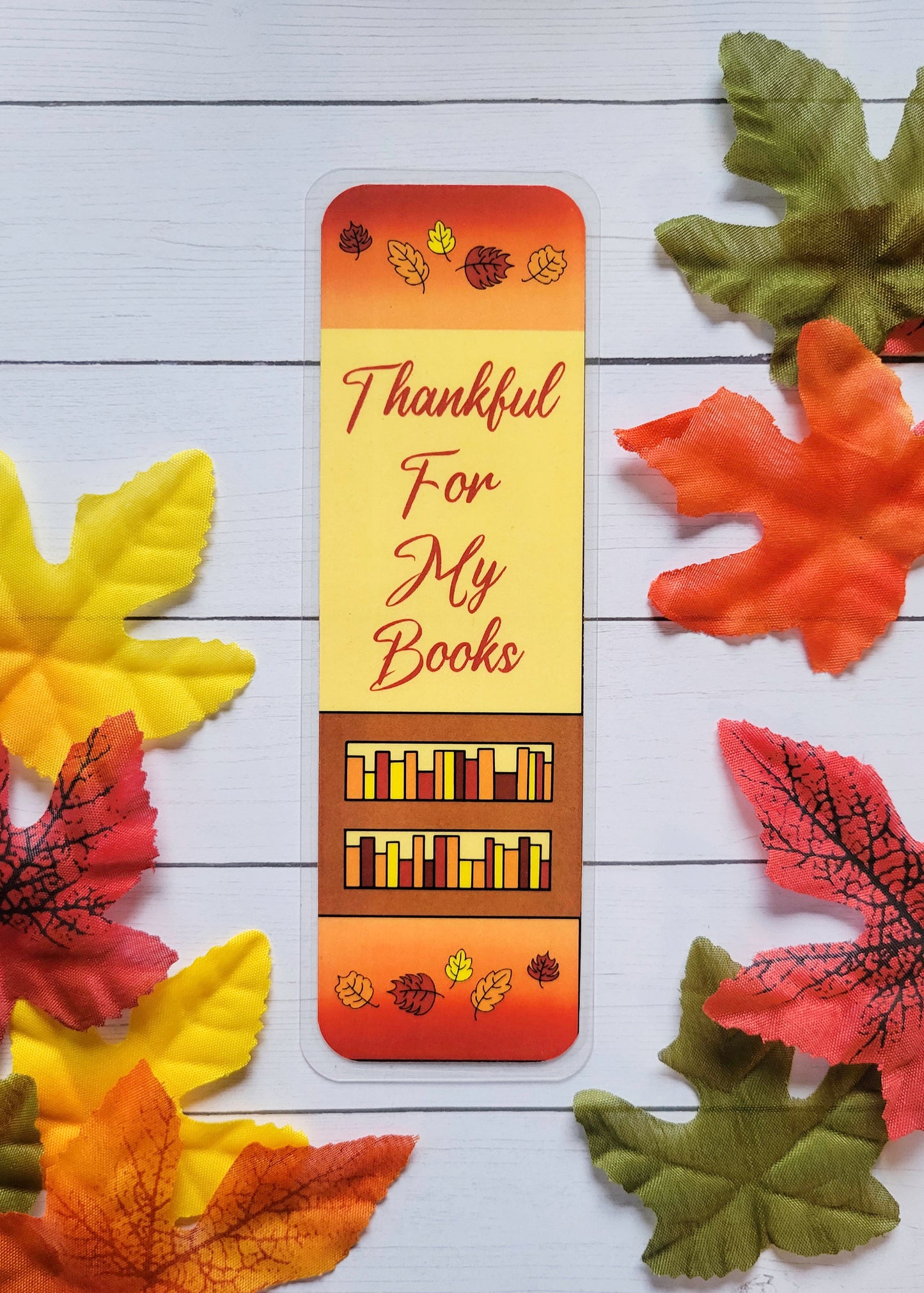 Thankful For My Books Bookmark