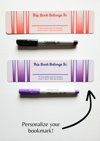 This Book Belongs To Bookmarks (2 Pack Set)