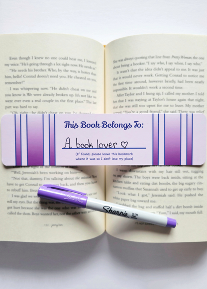 This Book Belongs To Bookmarks (2 Pack Set)