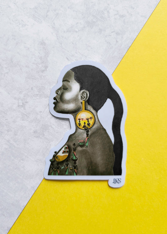 African Fulfillment (Figure Only) Sticker