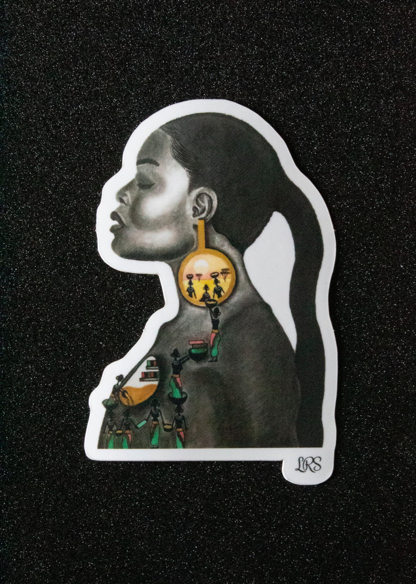 African Fulfillment (Figure Only) Sticker