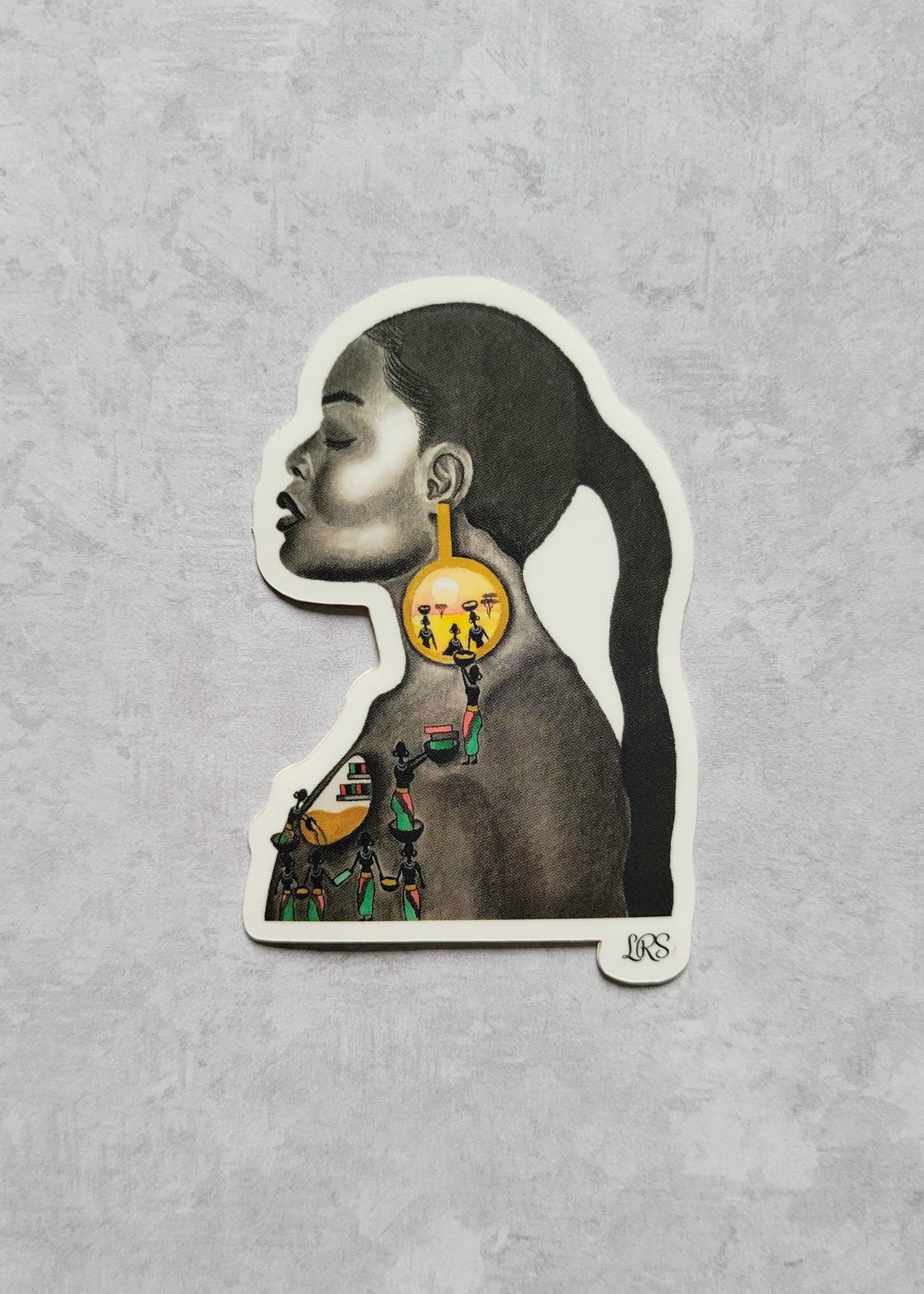 African Fulfillment (Figure Only) Sticker