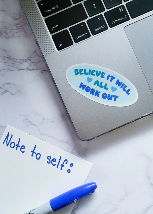 It Will All Work Out (Illustrated Sticker)