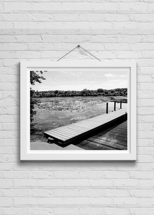 Lake Dock 4 inch x 6 inch Photo Print