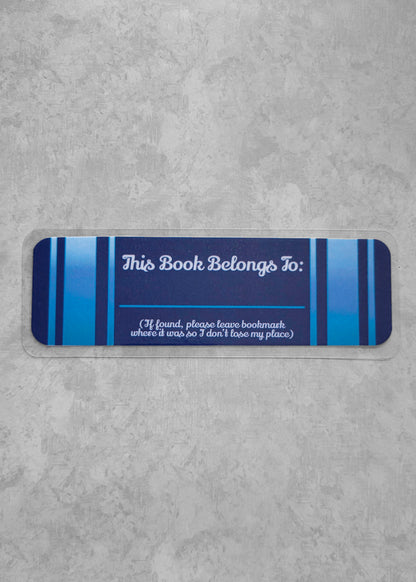 This Book Belongs To Blue (Illustrated Bookmark)